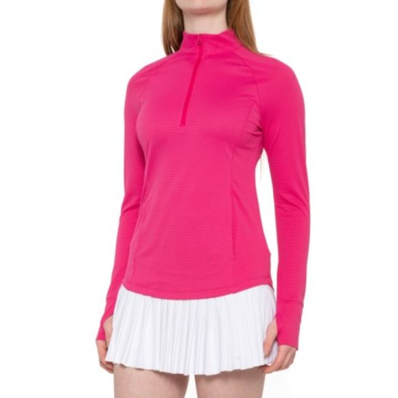 Tommy Bahama Tops - 💕NWT Tommy Bahama Textured Popover Shirt for Women- Zip Neck, Long Sleeve I L